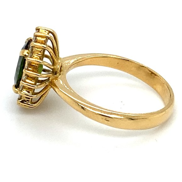 GIA Certified Chrome Tourmaline 1.42ct Diamond Rng - Picture 6 of 9